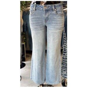 Blue Turtle Exclusive Low Rise Wide Leg Jeans